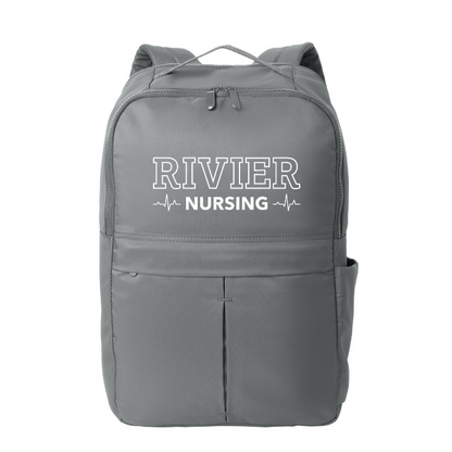 Port Authority ® Matte Backpack w/ Rivier Nursing Logo