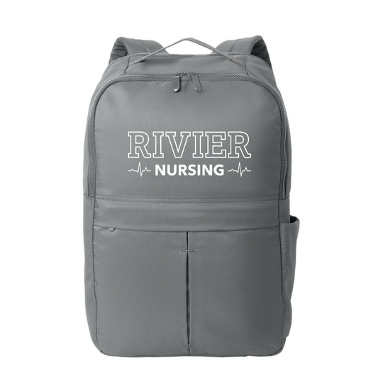 Port Authority ® Matte Backpack w/ Rivier Nursing Logo