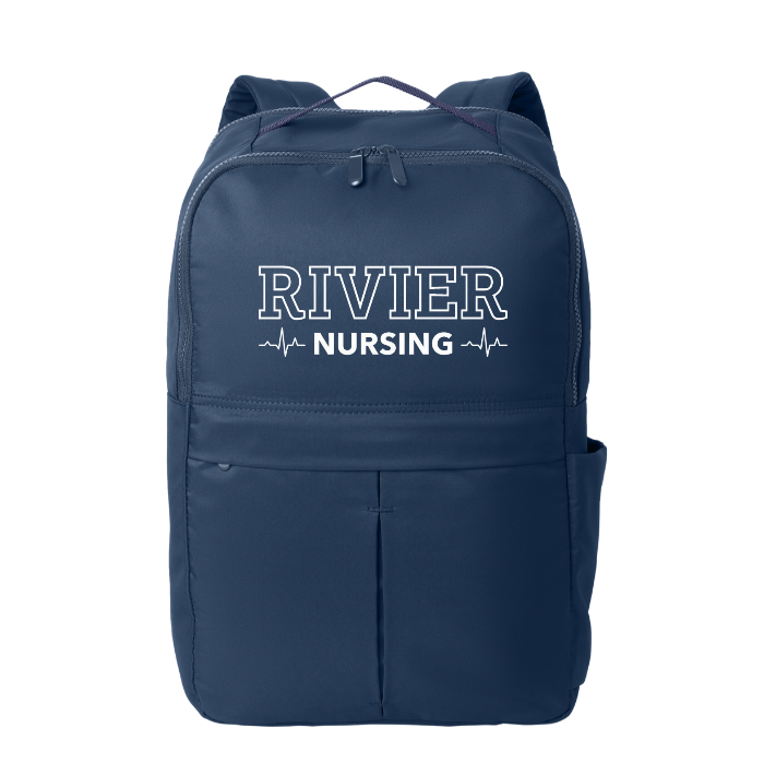 Port Authority ® Matte Backpack w/ Rivier Nursing Logo