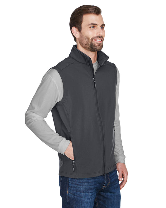 CORE365 Men's Cruise Two-Layer Fleece Bonded Soft Shell Vest with UNH logo