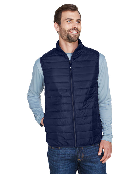 Men's Prevail Packable Puffer Vest w/ Rivier Nursing logo