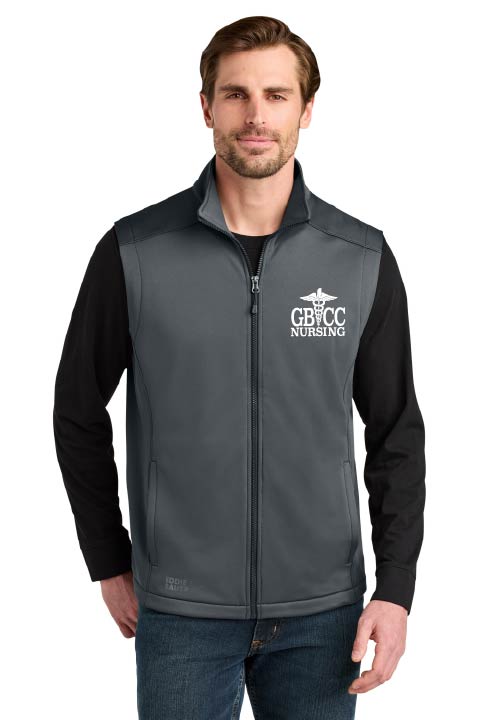 Eddie Bauer Men's Smooth Fleece Vest w/ GBCC Crane logo