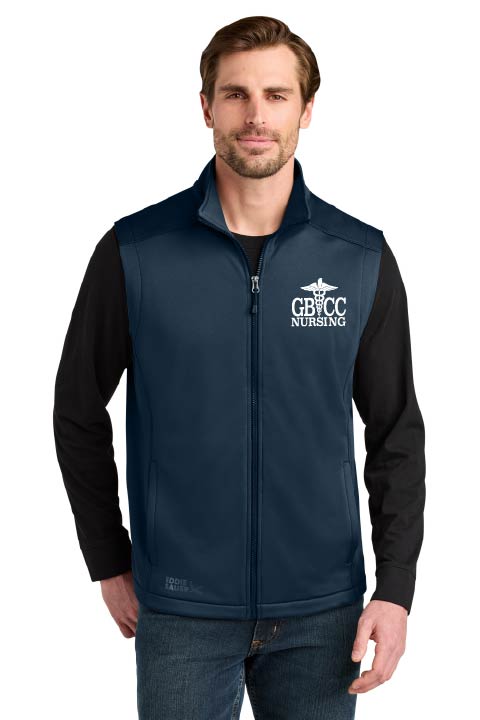 Eddie Bauer Men's Smooth Fleece Vest w/ GBCC Crane logo