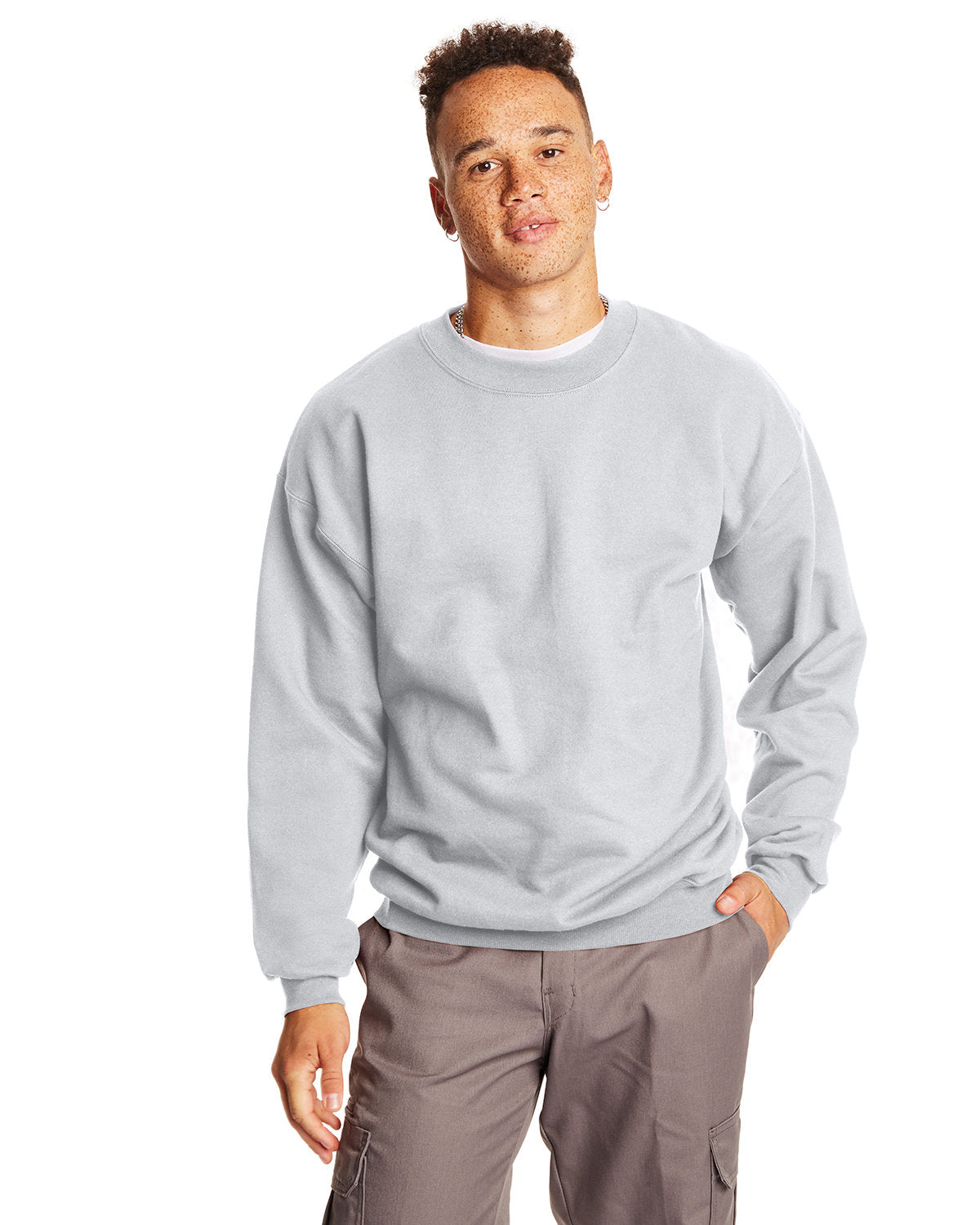 Hanes Adult Ultimate Cotton® 90/10 Fleece Crew w/ Rivier University