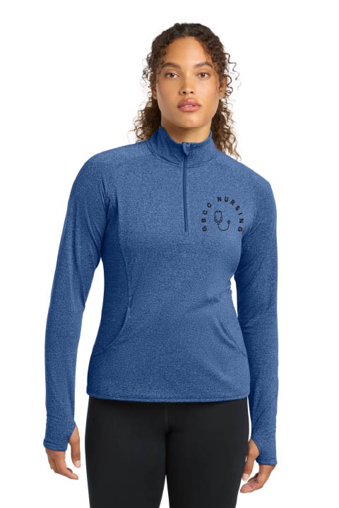 Sport-Tek® Women's Sport-Wick® Stretch 1/4-Zip Pullover w/ choice of GBCC Logo