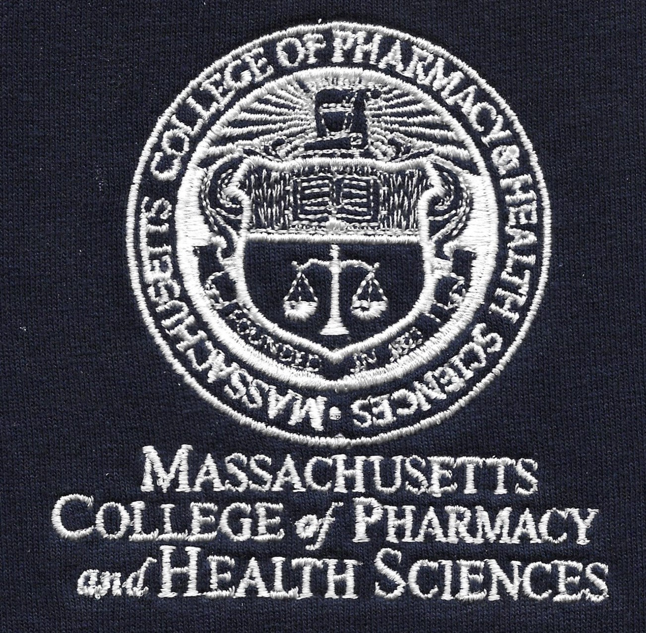 Women's V Neck Shirt in Caribbean w/ MCPHS Pharmacy logo