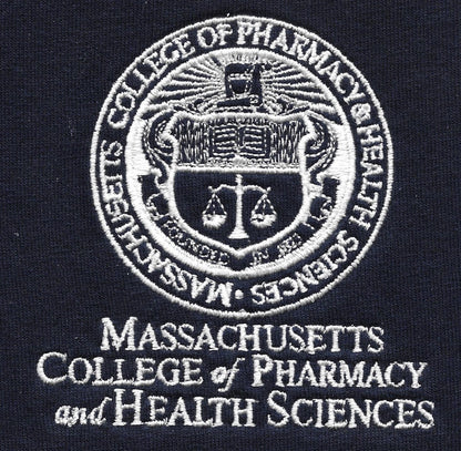 Women's V Neck Shirt in Caribbean w/ MCPHS Pharmacy logo