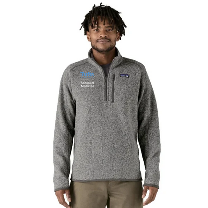TUSM-Patagonia Men's Better Sweater Quarter Zip Tufts SOM Logo