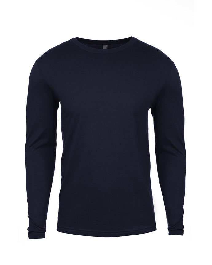 Next Level Navy Long Sleeve Shirt w/ Jean School of Nursing & Health Sciences logo
