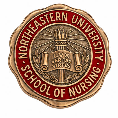 Northeastern Nursing Graduation Pin and Guard