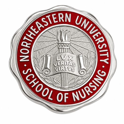 Northeastern Nursing Graduation Pin and Guard