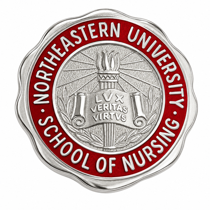 Northeastern Nursing Graduation Pin and Guard