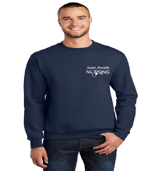 Tee, Crew or Hoodie w/ St Anselm Nursing Shot logo