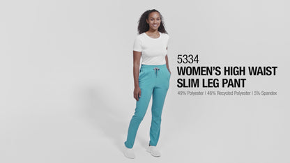 Women's High Waist Slim Leg Pant