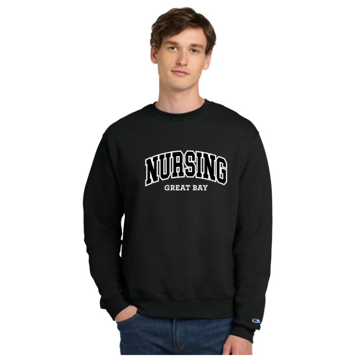 Champion Powerblend Crewneck Sweatshirt w/ GBCC Nursing