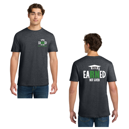 MCC Earned Not Given Short or Long Sleeve Shirt Class of 2026