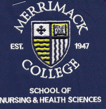 Women's Boundless Full Zip Merrimack College Embroidered Scrub Jacket