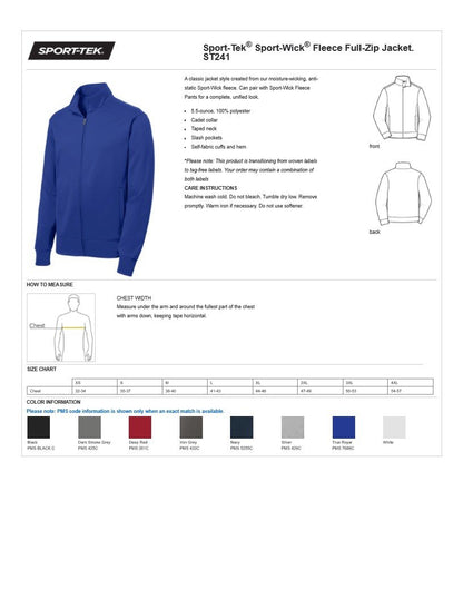 Men's Navy Embroidered QCC PN Smooth Fleece