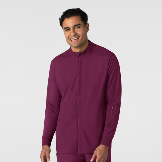 Men's Boundless Regis Dental Emblem Sewn Full Zip Scrub Jacket