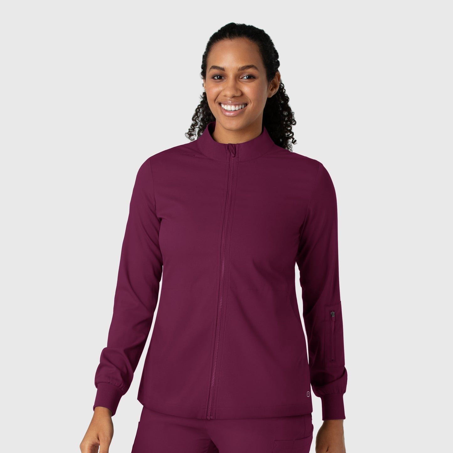 Women's Boundless Regis Dental Emblem Sewn Full Zip Scrub Jacket