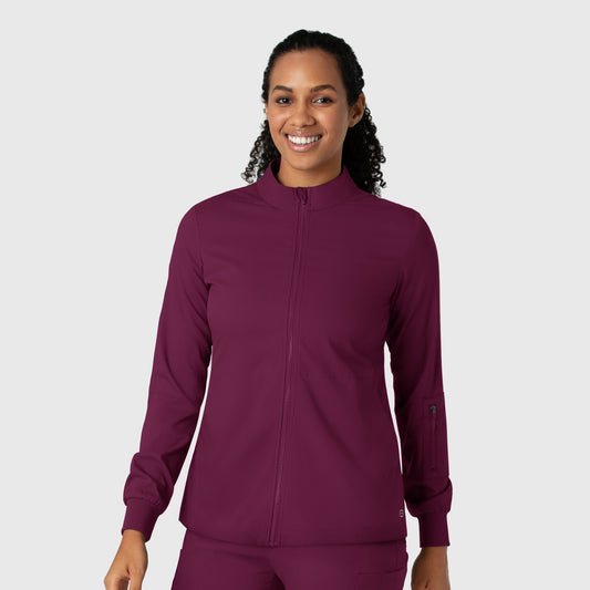 Women's Boundless Regis Dental Emblem Sewn Full Zip Scrub Jacket