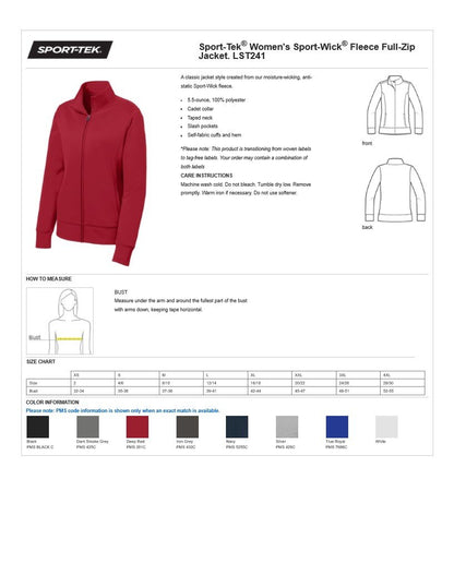 Women's Navy QCC PN Embroidered Smooth Fleece