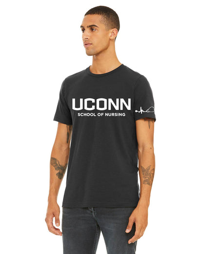 Bella Unisex Tee w/ UCONN logo, Short or Long Sleeve Options (Optional)