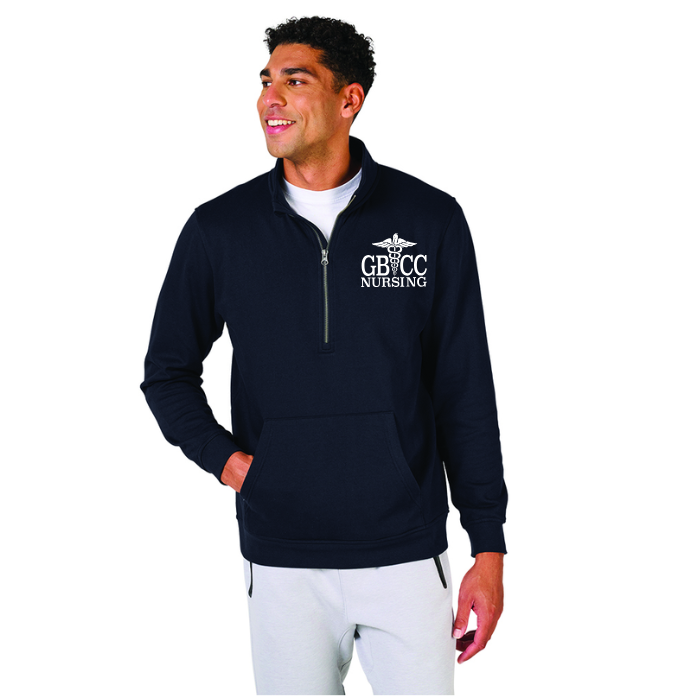 Men's Willow 1/2 Zip Sweatshirt w/ choice of GBCC Logo