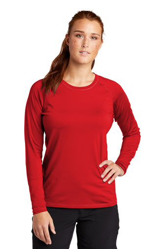 Sport-Tek ® Ladies Long Sleeve Rashguard Tee with Lindner Dental logo