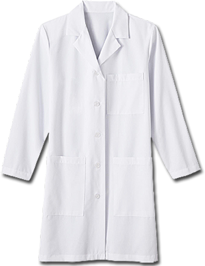 Women's 37" Long Lab Coat - Seacoast Biomedical Science Embroidery