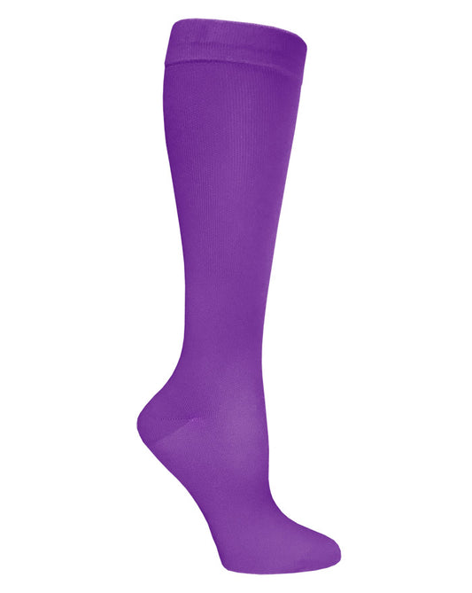 Compression Stockings in White and Grape