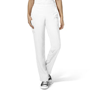 Women's Flat Front Double Cargo Pant in White