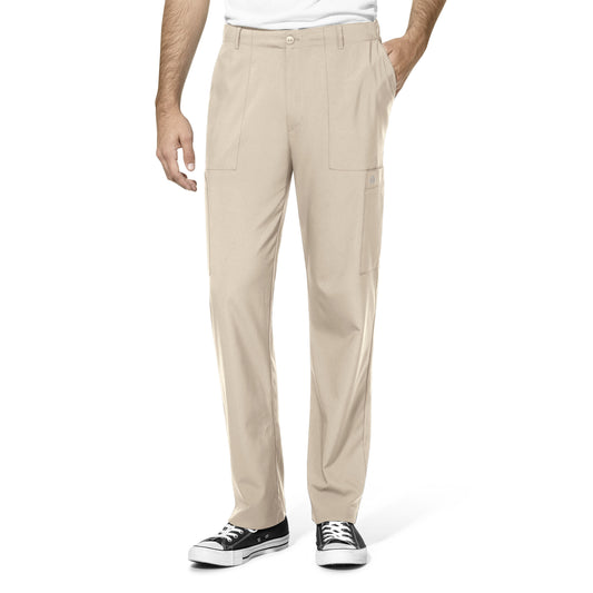 Men's Flat Front Cargo Pant in Khaki