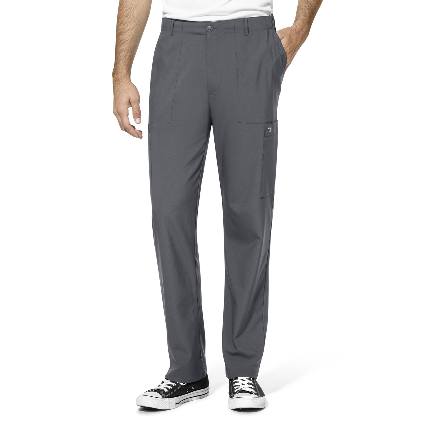 Men's Flat Front Cargo Pant in Pewter NHTI