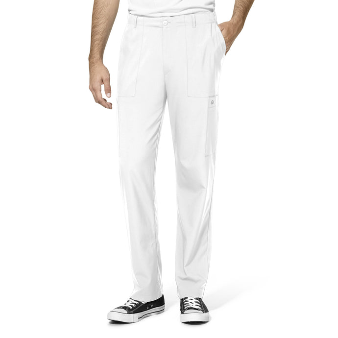 Men's Flat Front Cargo Pant in White
