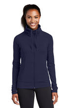 Load image into Gallery viewer, Sport-Tek® Ladies Sport-Wick® Stretch Full-Zip Jacket W/ CRITICAL CARE LOGO
