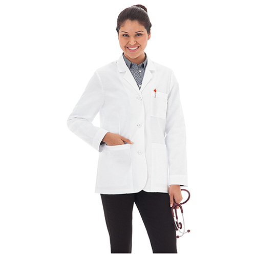 Women's 28" iPad Pocket Consultation Coat-MCPHS PA Embroidery