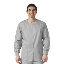 Load image into Gallery viewer, Unisex NHTI Radiation Therapy Embroidered Scrub Jacket
