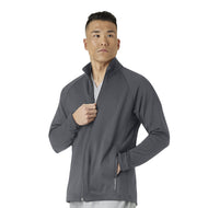 Men’s Fleece Full Zip Jacket with MCC MA Embroidery in Pewter