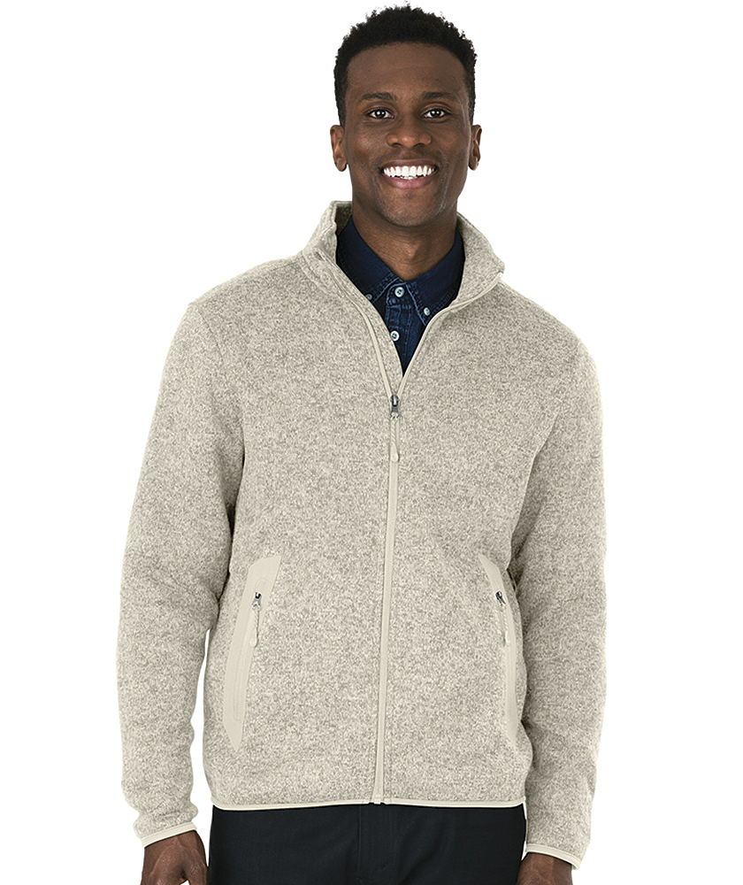 MEN'S HEATHERED FLEECE JACKET W/ CRITICAL CARE LOGO