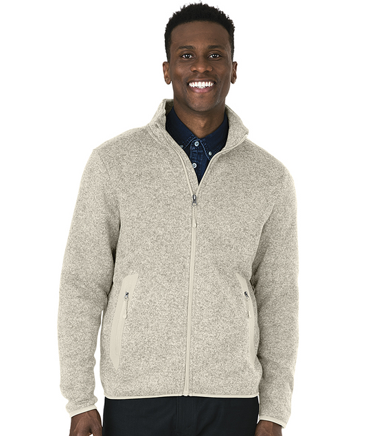 MEN'S HEATHERED FLEECE JACKET W/ MEDICAL 4 LOGO