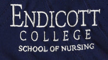Load image into Gallery viewer, Women&#39;s Navy V-Neck Top with Endicott Embroidery

