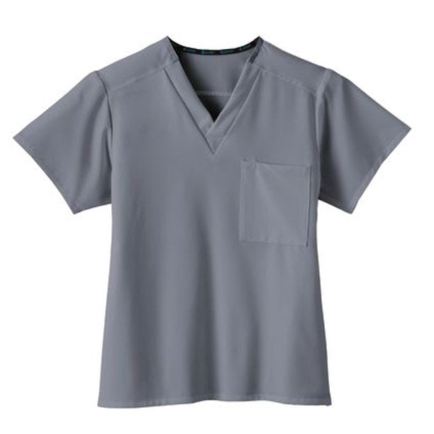 Unisex V-Neck Scrub Top - Anna Maria College Embroidery UPPERCLASSMEN ONLY