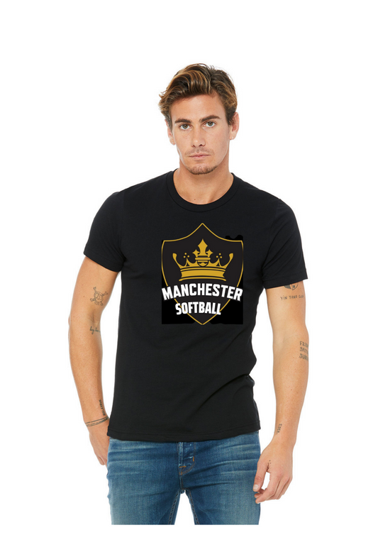 Manchester Softball Unisex Short Sleeve Shirt with Logo