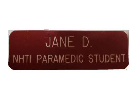 Name Pin - NHTI Paramedic