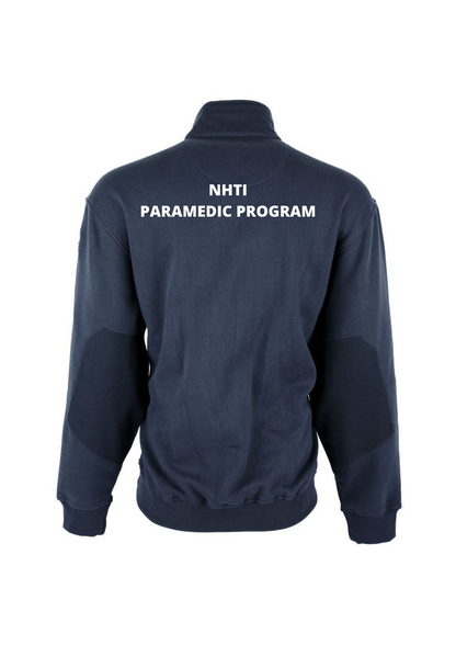 1/4 Zip Job Shirt-NHTI Paramedic w/ NHTI Paramedic patch and back logo