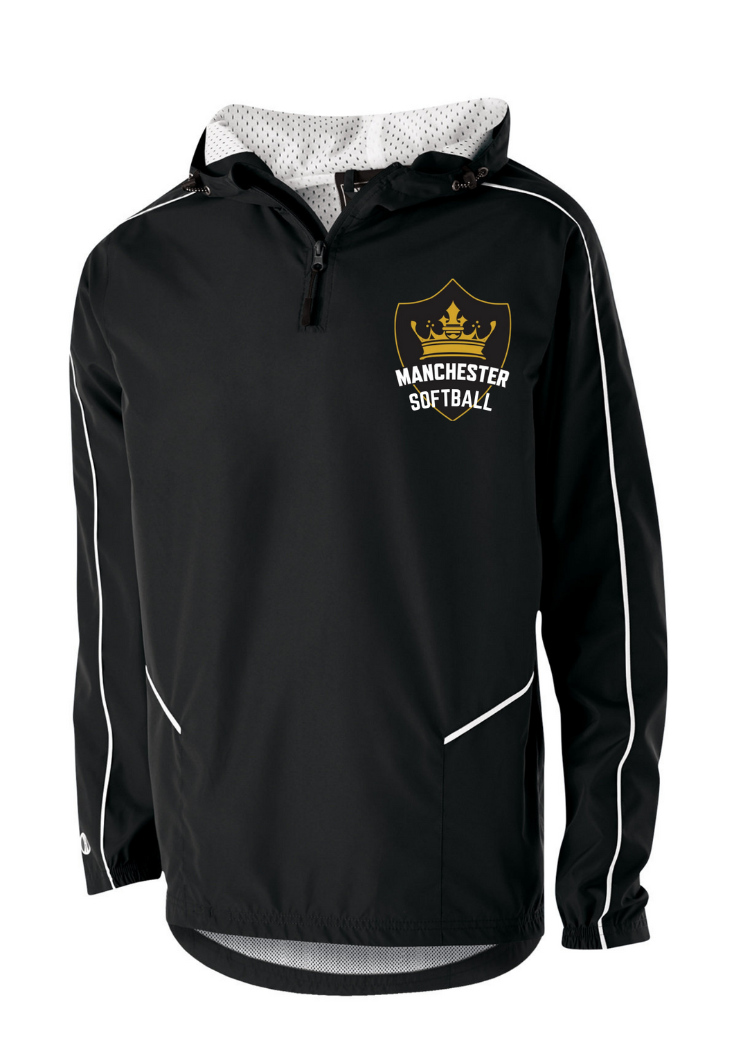 Manchester Softball Unisex Windbreaker with Embroidered Logo