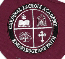 Load image into Gallery viewer, Burgundy Heavyweight Fleece with Cardinal LaCroix Embroidery
