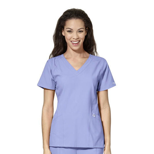 Women's UMass Boston Embroidered Scrub Top