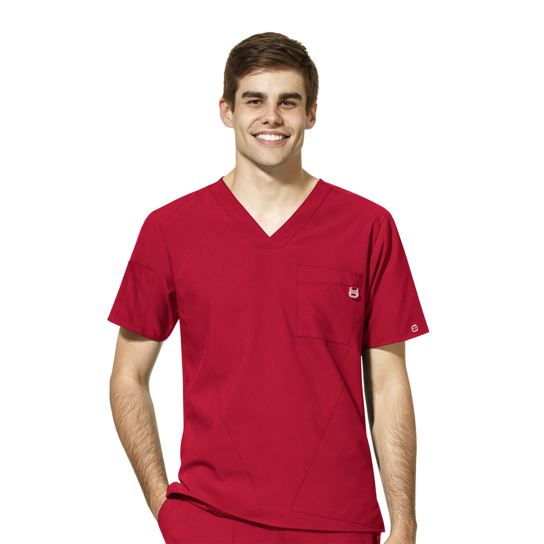 Men's Embroidered Northeastern Physician Assistant Scrub Top